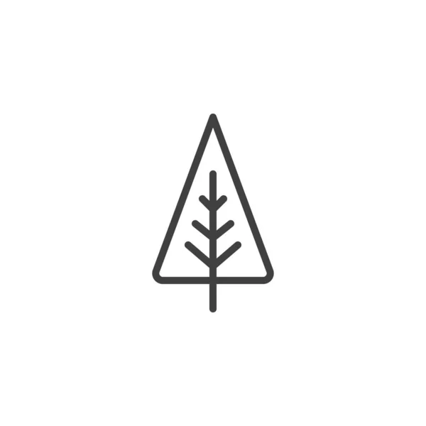 Ikone der Kiefernlinie — Stockvektor