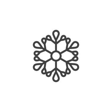 Kar tanesi süs çizgisi simgesi