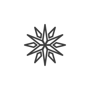 Noel kar tanesi satırı simgesi