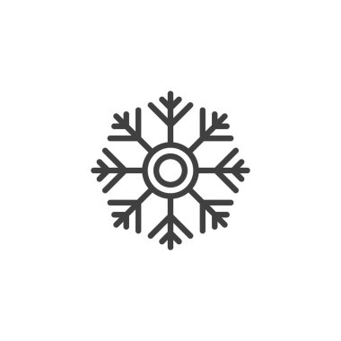 Kar Tanesi çizgi simgesi