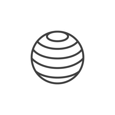 Dünya küre enlemleri çizgi simgesi