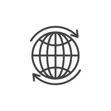 Dünya çapında satırı simgesi