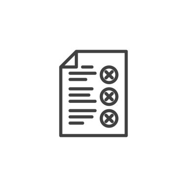 Soru formu listesi satır simgesi