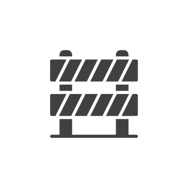 yol bariyeri vektör simgesi