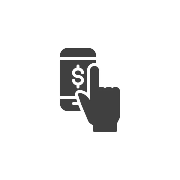 Icono del vector de pago móvil — Vector de stock