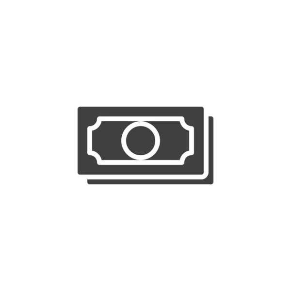 Geld bill vector pictogram — Stockvector