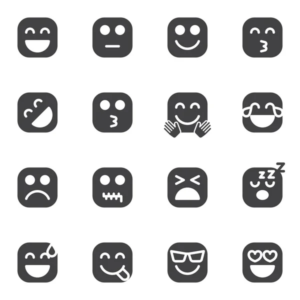 Conjunto de ícones vetoriais Emoji —  Vetores de Stock