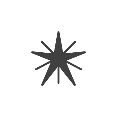 Noel vektör yıldız simgesi