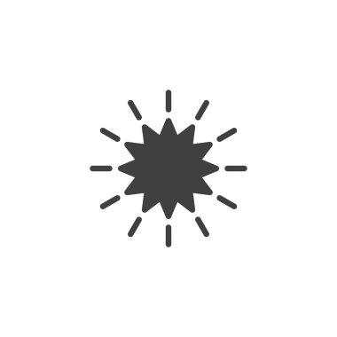 Yıldız patlaması vektör simgesi