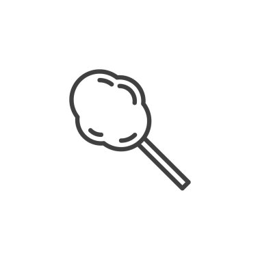 Lolipop şeker çizgisi simgesi