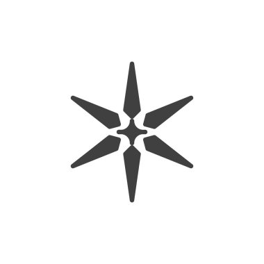 Işıltı vektör yıldız simgesi