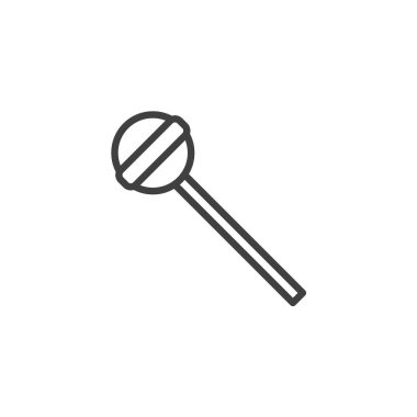 Stick line simgesiüzerinde lolipop