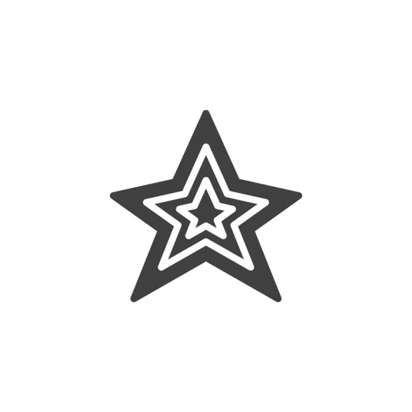 Ikona vektoru tvaru hvězdy — Stockový vektor