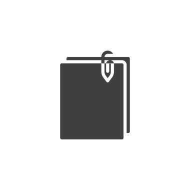 Belge dosya vektör simgesi ekle