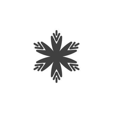 Kar Tanesi şekil vektör simgesi