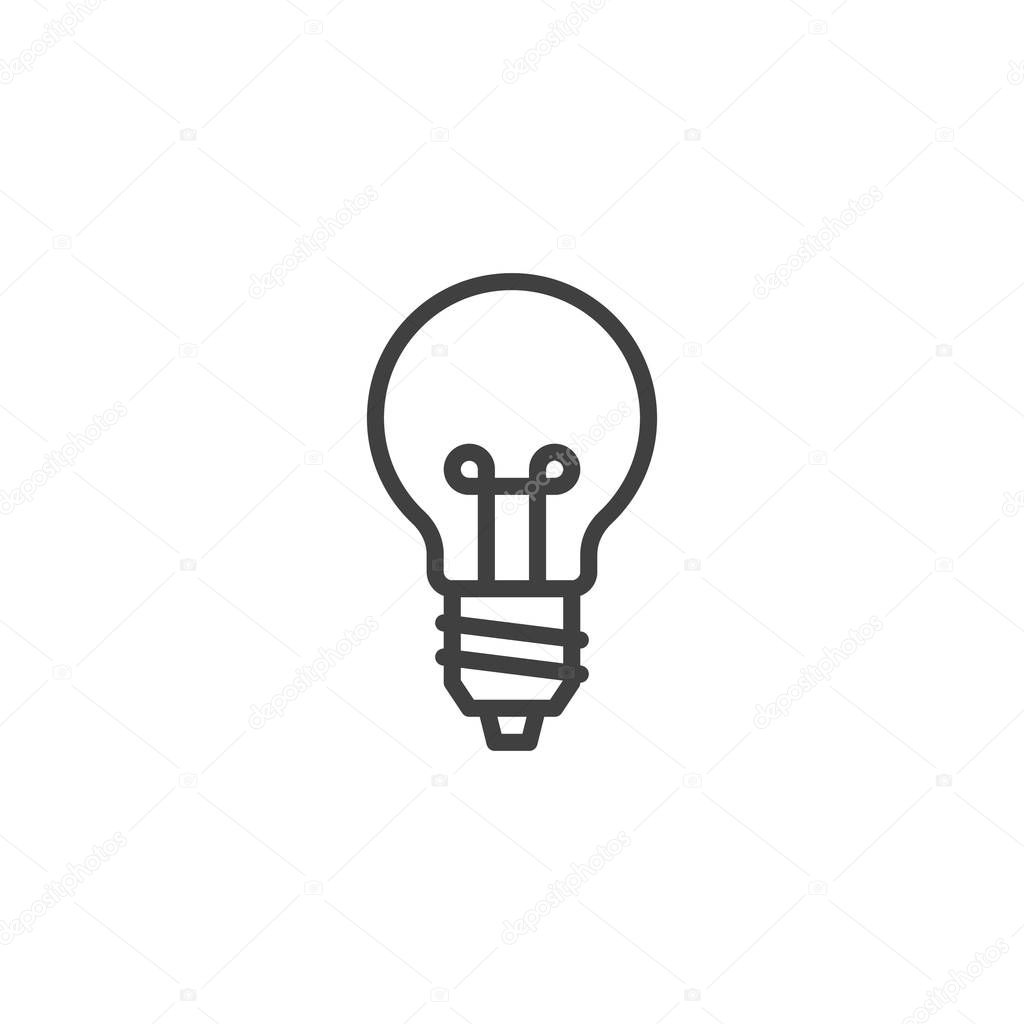 Light bulb line icon