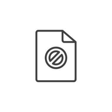 Engellenmiş dosya dosya satırı simgesi