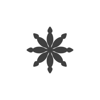 xmas kar tanesi vektör simgesi