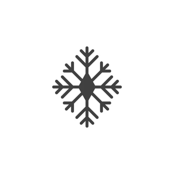 Navidad copo de nieve icono del vector — Vector de stock