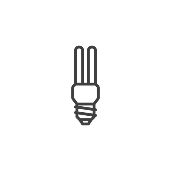 Light bulb line icon — Stock Vector