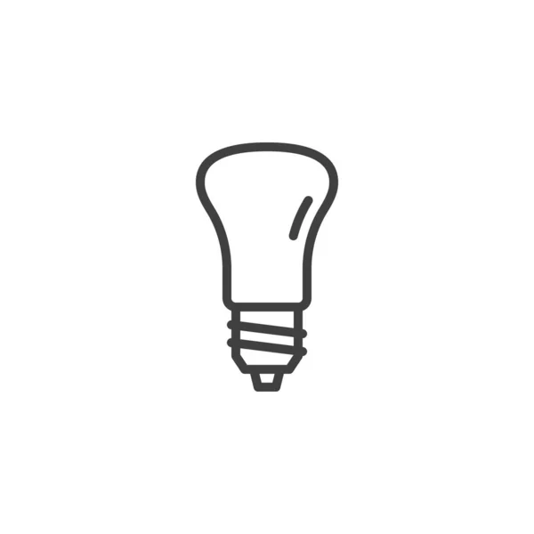 Liniensymbol für Glühbirnen — Stockvektor