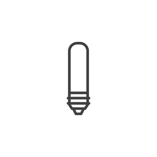 Ikona świetlówki linii świetlówki — Wektor stockowy
