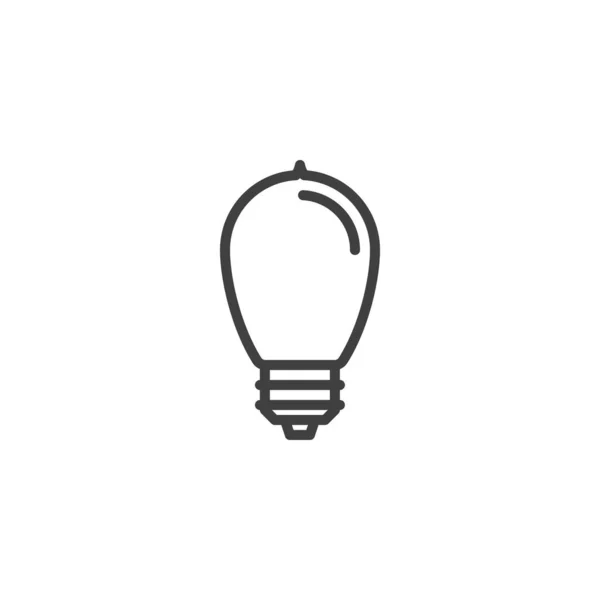 Light bulb line icon — Stock Vector