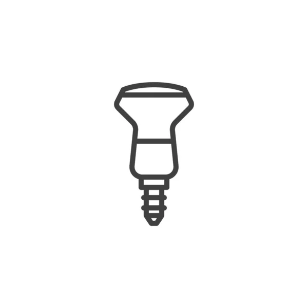 Icône de ligne d'ampoule — Image vectorielle