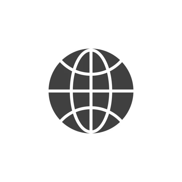Globe rutenettvektor Icon – stockvektor