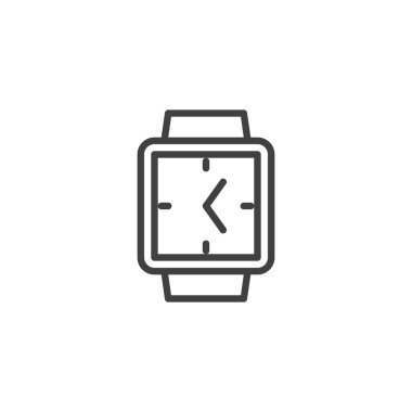 Kare bilek saat çizgisi simgesi