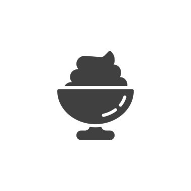 Dondurma Kupası vektör simgesi