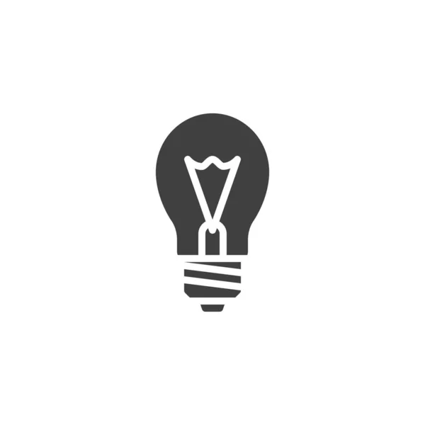 Incandescent lamp vector icon — Stock Vector