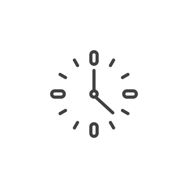 Clock time line icon — Stock Vector