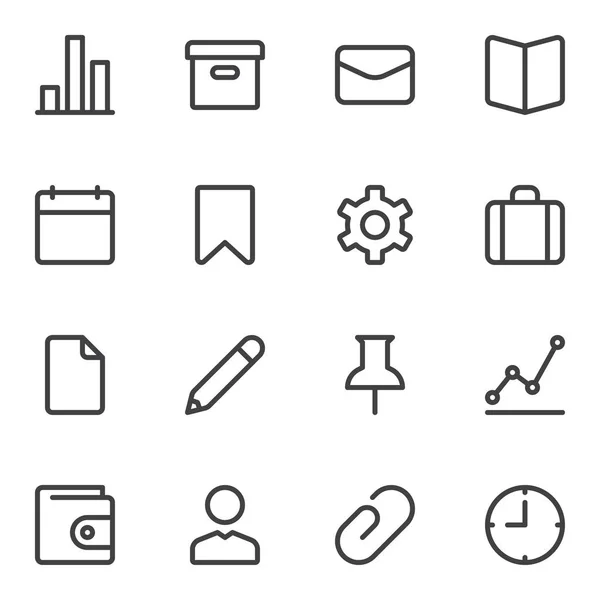UI UX conjunto de iconos de línea — Vector de stock