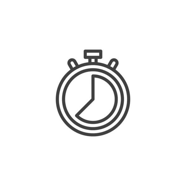 Cronómetro línea de tiempo icono — Archivo Imágenes Vectoriales