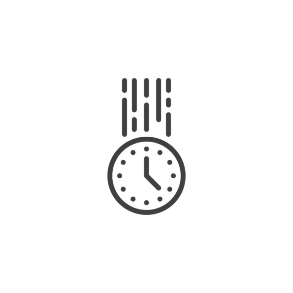 Línea de tiempo rápido icono — Vector de stock