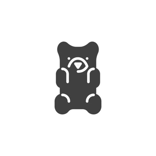 Jelly bear candy vector icon Stock Illustration