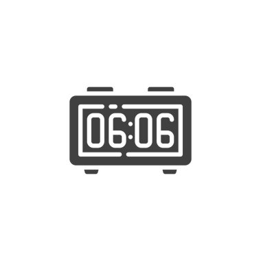 Alarm Radyo Saat vektör simgesi