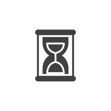 Kum Saati zaman vektörü simgesi