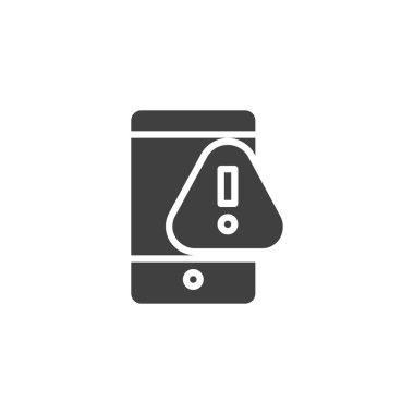 Cep telefonu hata ayarı vektör simgesi