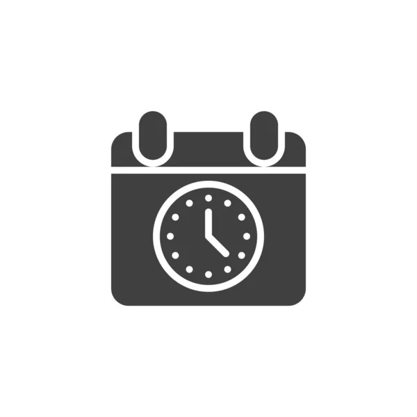 Ícone de vetor de tempo calendário — Vetor de Stock