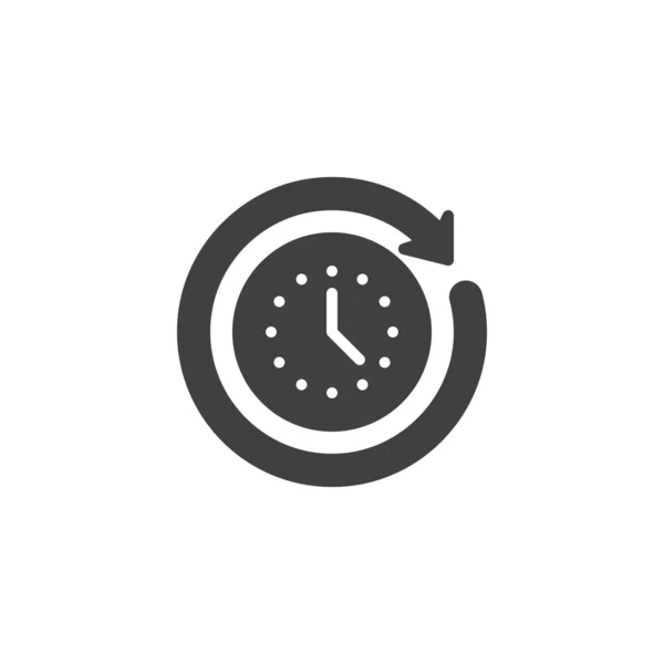 Tijd vector klokpictogram — Stockvector
