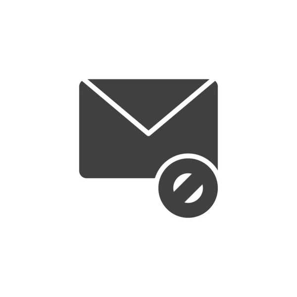 Icono de vector de correo bloqueado — Vector de stock
