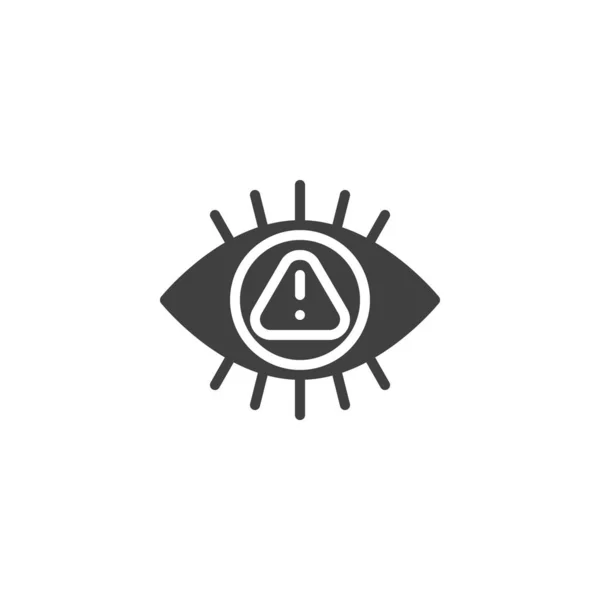 Virus security scan oog vector pictogram — Stockvector