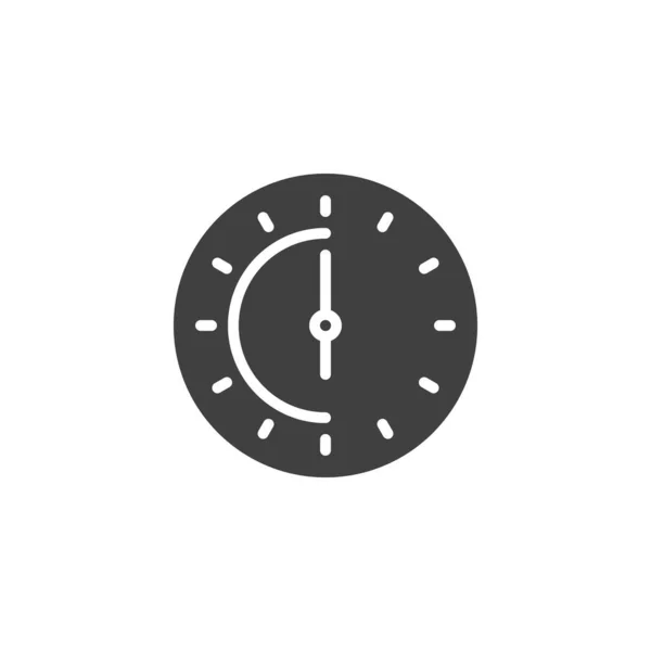 Six o'clock vector icon — ストックベクタ