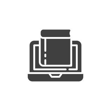 Çevrimiçi kitap depolama vektör simgesi