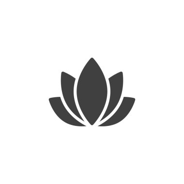 Lotus çiçeği vektör simgesi