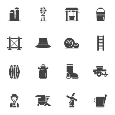 tarım vektör simgeler kümesi