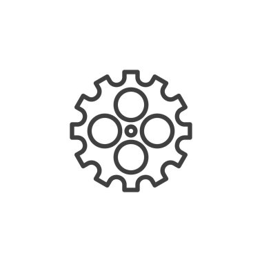 Çarklı dişli satırı simgesi