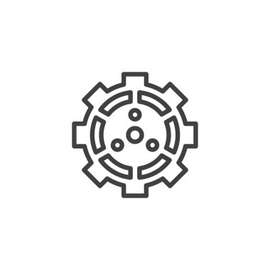 Çarklı dişli satırı simgesi